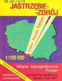 Jastrzębie Zdrój mapa 1:100 000 WZKart