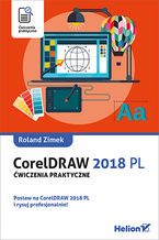 Ok�adka ksi��ki CorelDRAW 2018 PL. �wiczenia praktyczne