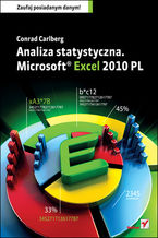 Okładka - Analiza statystyczna. Microsoft Excel 2010 PL - Conrad Carlberg