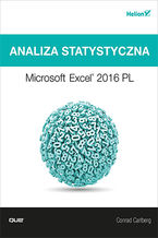 Okładka - Analiza statystyczna. Microsoft Excel 2016 PL - Conrad Carlberg