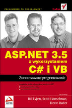Okładka - ASP.NET 3.5 z wykorzystaniem C# i VB. Zaawansowane programowanie - Bill Evjen, Scott Hanselman, Devin Rader
