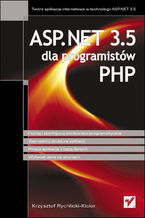 Okładka - ASP.NET 3.5 dla programistów PHP - Krzysztof Rychlicki-Kicior