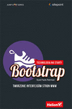 Okładka - Bootstrap. Tworzenie interfejsów stron WWW. Technologia na start! - Syed Fazle Rahman