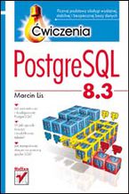 Okładka - PostgreSQL 8.3. Ćwiczenia - Marcin Lis