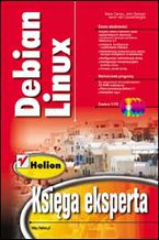 Okadka ksiki Debian Linux. Ksiga eksperta