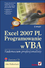 Okładka - Excel 2007 PL. Programowanie w VBA. Vademecum profesjonalisty - John Walkenbach