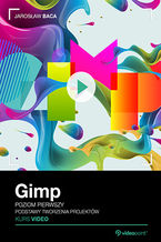 Ok�adka ksi��ki Gimp. Kurs video. Poziom pierwszy. Podstawy tworzenia projekt�w