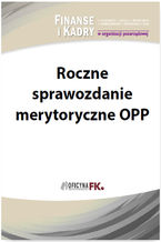 Okładka - Roczne sprawozdanie merytoryczne OPP - Sławomir Liżewski
