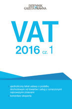Okładka - VAT 2016 cz. 1 - Tomasz Krywan