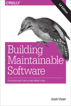 Okładka - Building Maintainable Software, C# Edition. Ten Guidelines for Future-Proof Code - Joost Visser, Sylvan Rigal, Gijs Wijnholds