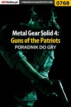 Okadka ksiki Metal Gear Solid 4: Guns of the Patriots - poradnik do gry