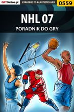 Okładka - NHL 07 - poradnik do gry - Paweł "HopkinZ" Fronczak