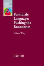 Okładka - Formulaic Language - Oxford Applied Linguistics - Wray, Alison