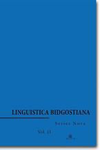 Okadka ksiki Linguistica Bidgostiana. Series nova. Vol. 2