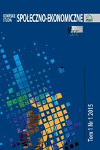Okładka - Konińskie Studia Społeczno-Ekonomiczne Tom 1 Nr 1 2015 - Jakub Bartoszewski