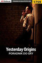 Okadka ksiki Yesterday Origins - poradnik do gry