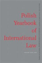 Okadka ksiki 2015 Polish Yearbook of International Law vol. XXXV