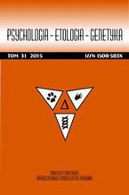 Okładka - Psychologia-Etologia-Genetyka nr 31/2015 - Marta Witkowska, Krzysztof Jodzio, Paweł Ostaszewski, Maciej Trojan, Maria Ledzińska, Patrycja Naumczyk, Judyta Gulatowska, Karol Lewczuk, Julia Małgorzata Szymańska, Slawomir Postek