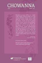 Okładka - "Chowanna" 2016. T. 1 (46): Kierunki rozwoju etyki pedagogicznej i teorii wychowania moralnego - red. Ewa Syrek, Alicja Żywczok