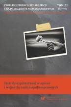 Okładka - "Problemy Edukacji, Rehabilitacji i Socjalizacji Osób Niepełnosprawnych". T. 21, nr 2/2015: Interdyscyplinarność w opiece i wsparciu osób niepełnosprawnych - red. Sylwia Wrona, Jerzy Rottermund