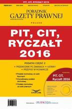 Podatki 2016/04 Podatki cz.2 PIT,CIT,Ryczat 2016