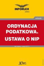 ORDYNACJA PODATKOWA. USTAWA O NIP