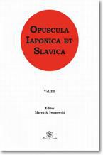 Okładka - Opuscula Iaponica et Slavica Vol. 3 - Marek Iwanowski