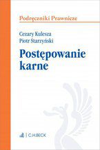 Okładka - Postępowanie karne - Cezary Kulesza, Piotr Starzyński