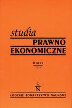 Okadka ksiki Studia Prawno-Ekonomiczne t. 101