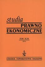 Okładka - Studia Prawno-Ekonomiczne t. 99 - Praca zbiorowa