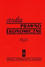Okadka ksiki Studia Prawno-Ekonomiczne t. 96