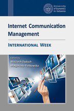 Okładka - Internet Communication Management. International Week - Małgorzata Pańkowska