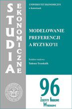 Okładka - Modelowanie preferencji a ryzyko '11. SE 96 - Tadeusz Trzaskalik