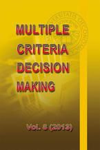 Okładka - Multiple Criteria Decision Making vol. 8 (2013) - Tadeusz Trzaskalik, Tomasz Wachowicz