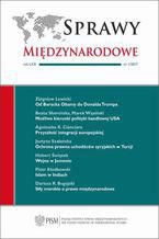 Okładka - Sprawy Międzynarodowe 1/2017 - Piotr Kłodkowski, Zbigniew Lewicki, Krzysztof Wąsowski, Marek Wasiński, Hubert Świętek, Beata Słomińska, Agnieszka K. Cianciara, Justyna Szałańska, Dariusz R. Bugajski, Lech Drab