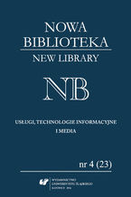 "Nowa Biblioteka. New Library. Usugi, Technologie Informacyjne i Media" 2016, nr 4 (23): Historia ksiki dla dzieci i modziey