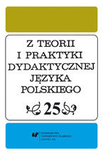 Okadka ksiki Z Teorii i Praktyki Dydaktycznej Jzyka Polskiego. T. 25