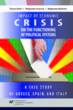 Impact of the 2008 economic crisis on the functioning of political systems. A case study of Greece, Spain, and Italy