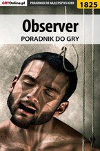 Okładka - Observer - poradnik do gry - Jacek "Stranger" Hałas