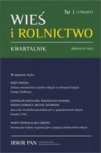 Okładka - Wieś i Rolnictwo nr 1(174)/2017 - Jerzy Wilkin