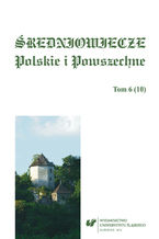 Okadka ksiki redniowiecze Polskie i Powszechne. T. 6 (10)