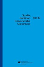 Okładka - "Studia Politicae Universitatis Silesiensis". T. 19 - red. Paweł Grzywna, red. Jan Iwanek, red. Robert Radek