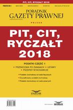 PIT, CIT, ryczat 2018. Podatki cz 1