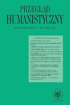 Okadka ksiki Przegld Humanistyczny 2015/1 (448)