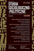 Okładka - Studia Socjologiczno-Polityczne 2015/1 (03) - Wojciech Rafałowski