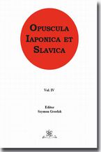 Opuscula Iaponica et Slavica Vol. 4