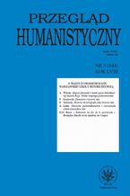 Okadka ksiki Przegld Humanistyczny 2014/3 (444)