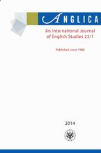 Okadka ksiki Anglica. An International Journal of English Studies 2014 23/1