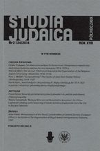 Okadka ksiki Studia Judaica 2014/2 (34)