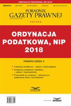 Ordynacja podatkowa, NIP 2018. Podatki część 3